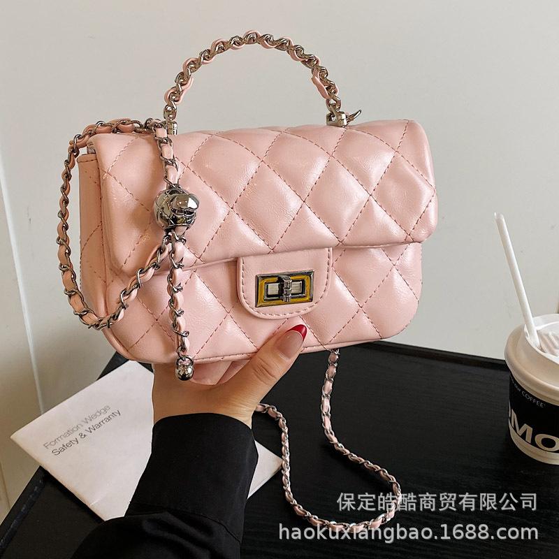 Exquisite mini small bag women's 2025 new diamond embroidered thread versatile chain messenger bag summer popular small bag