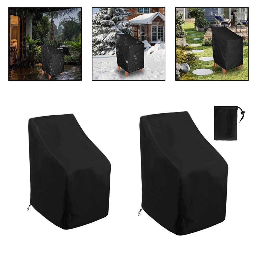 Trapezoidal Design 210D Outdoor Chair Cover with Secure Fit Feature