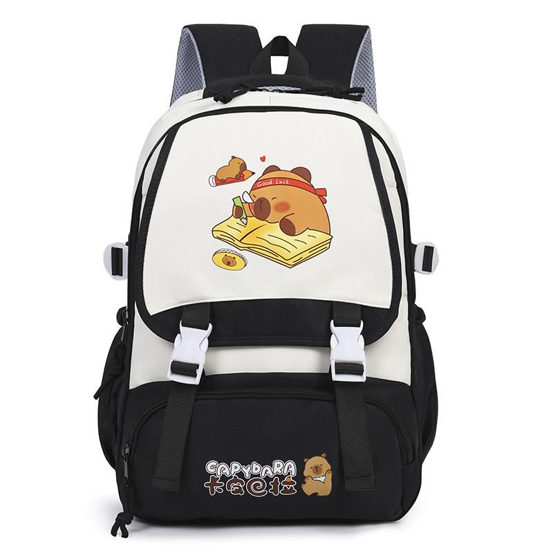 Capybara Kids Pattern Backpack Ergonomic Shoulder Straps Bag For School Travel
