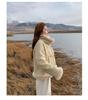 Korean Style Lamb Wool Coat for Women, 2026 Winter Collection: Thick, Warm Fur, Mid-Length, Slim-Fit, Age-Defying