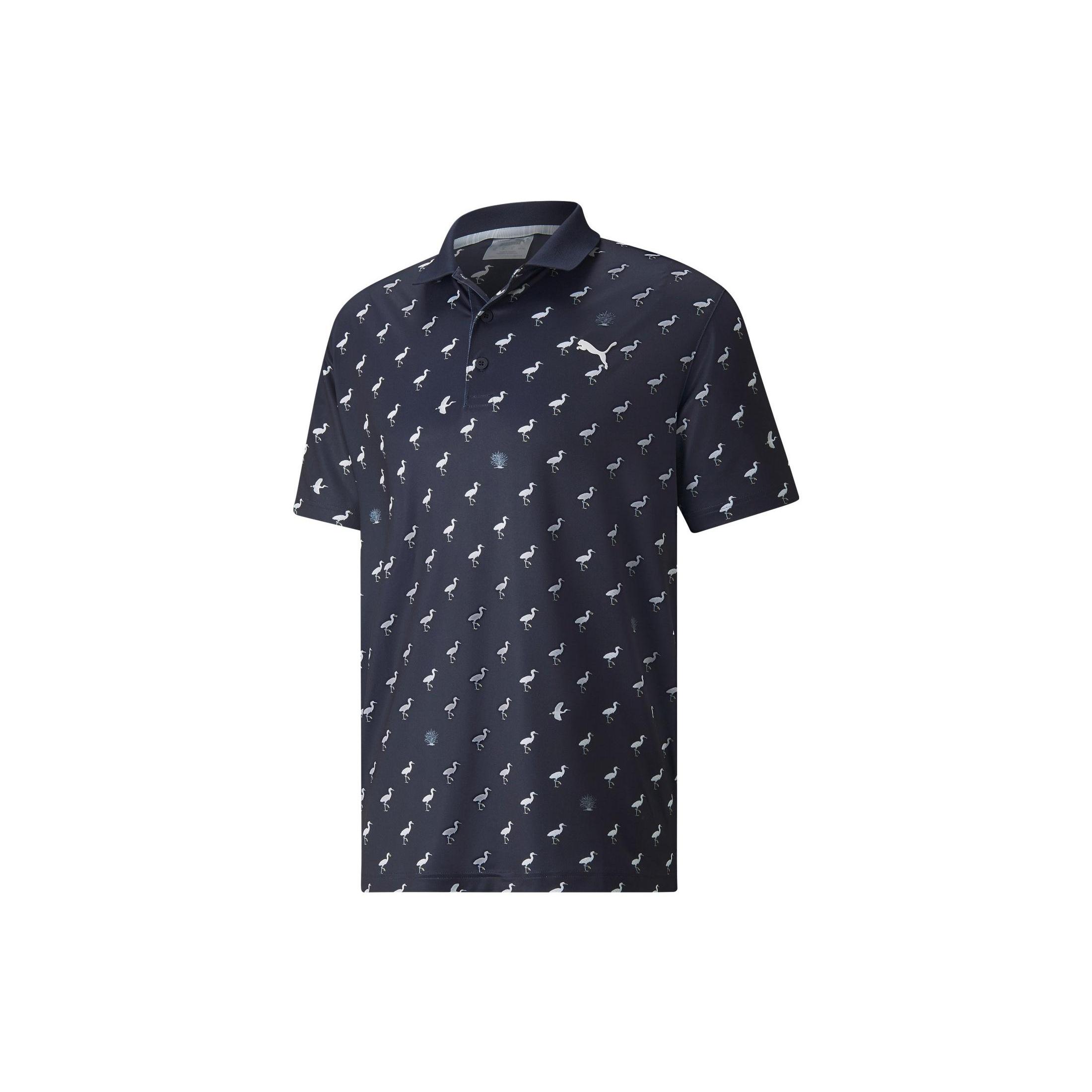 PUMA Matter Egrets Polo Shirt Navy Men s 533794-02 S