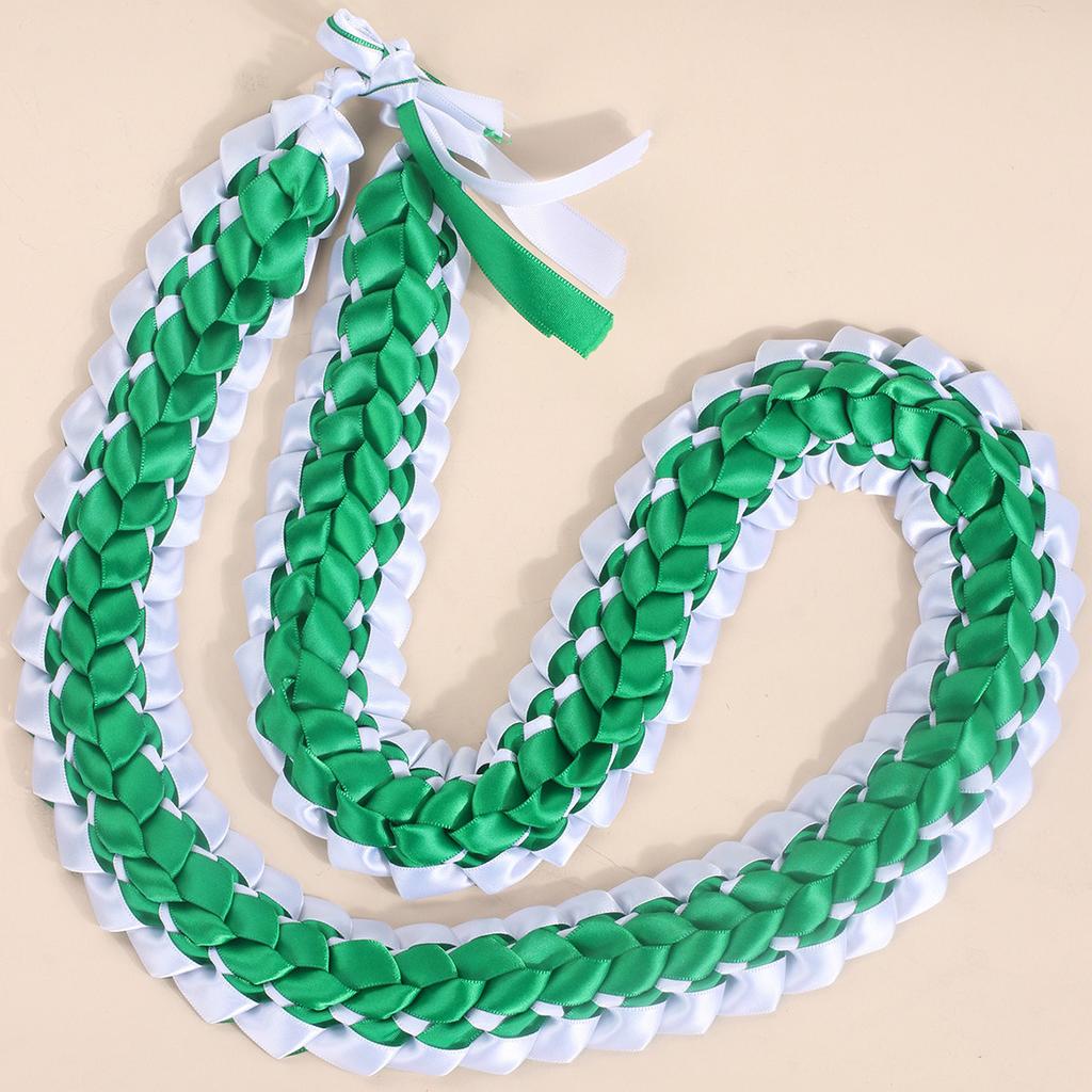 Internet celebrity graduation celebration honors two-color ribbon garland handwoven choker temperament ribbon necklace