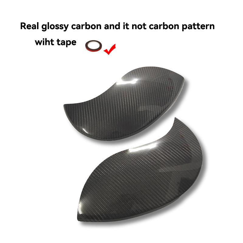 Carbon Fiber Car Headlight Eyebrows Cover FRP Front Angry Eyelids For MINI F54 CLUBMAN F55 5 doors F57 CABRIO 3 doors F56 COOPER