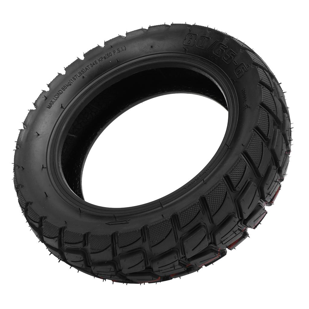 80 65‑6 Electric Scooter Outer Tire Thickened Rubber Anti Skid Shock Absorbing Scooter Off Road Vacuum Outer Tire for