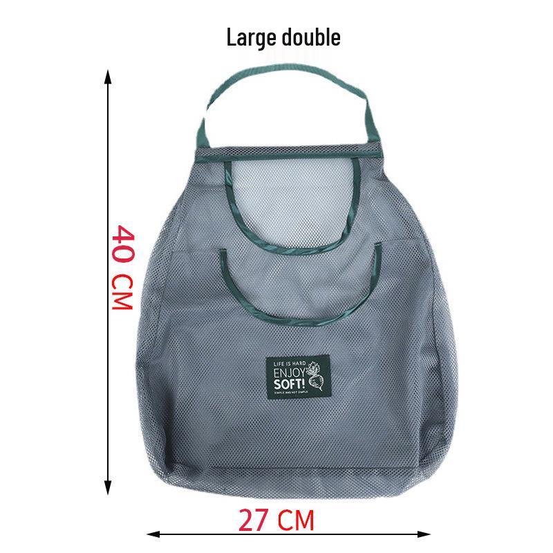 Portable Mesh Bag for Hanging Fruits & Vegetables, Breathable Net with Handle for Kitchen Use