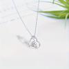 European & American Cute Colorful Diamond Heart & Unicorn Pendant Necklace for Children