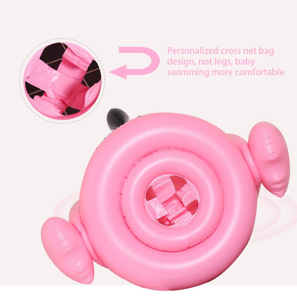 

Flamingo Baby Swimming Ring with Canopy Sun Protection Baby Swimming Aid Inflatable Baby Pool