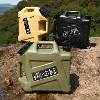 12L Camping Water Bucket Large Capacity Portable Drinking Water Canister with Faucet No Leakage for Outdoor Travel Driving