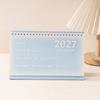 Standing Design 2027 Desktop Calendar Metal Coil Spiral Desk Calendar  Home Study