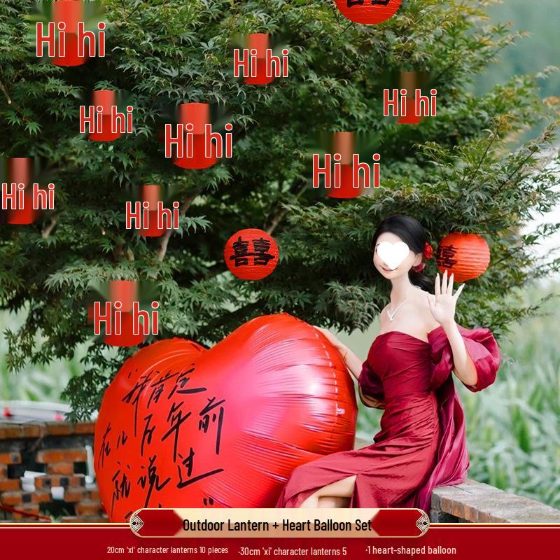 Rustic Tree Lantern Pendants: Outdoor Greenery Decor & Wedding Ornaments Collection