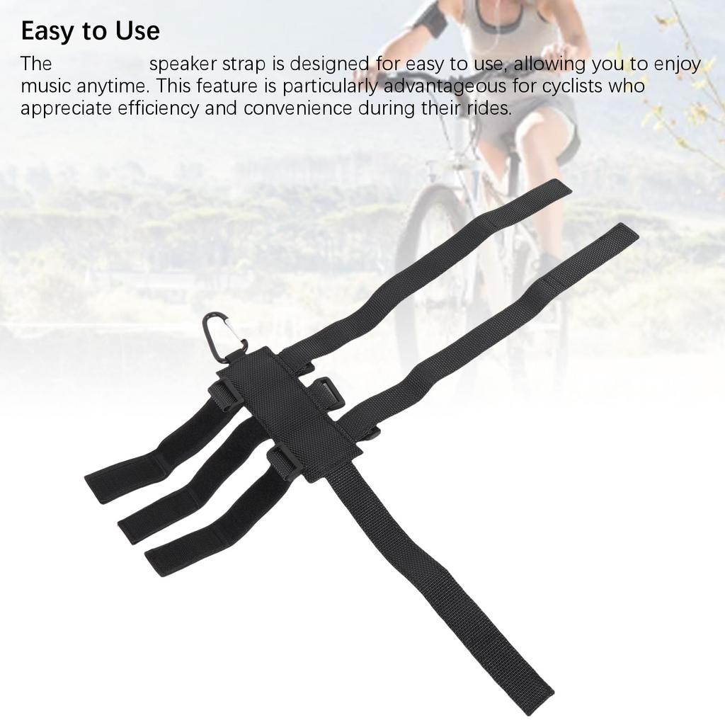 Bike Bluetooth Speaker Mount Portable Speaker Mount Adjustable Strap Bracket Holder for Mountain Bike Large