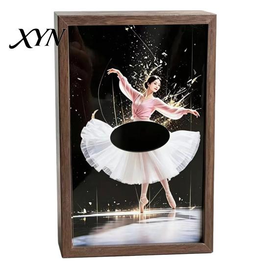 Creative Dress Design Tissue Box Walnut Wood Box, with Artistic Ballet Dancer Skirt Design, Multipurpose Paper Towel Holder for Home Decor Entryway