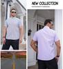 Men's Plus Size Summer Striped Short Sleeve Loose Casual Shirt