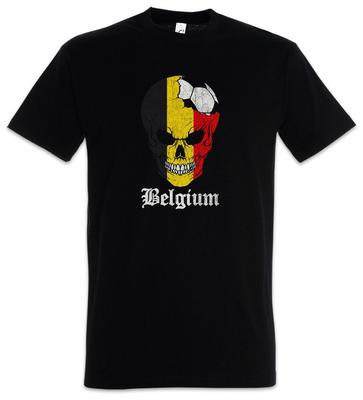 Belgija Futbolo Kaukolė I Marškinėliai belgų Futbolo Vėliava Vėliava Pasaulio Čempionatas