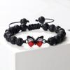 Adjustable Hand-Woven Bracelet with Butterfly Pendant for Women, Men's Gift, In Stock