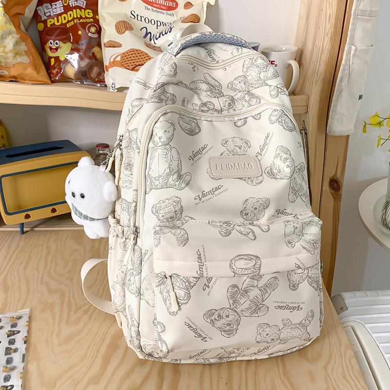 Schoolbag for Children Elementary School Students Cute Bear Middle School Students Girls Backpack