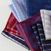 Striped Polyester Silk Pocket Square for Wedding or Business