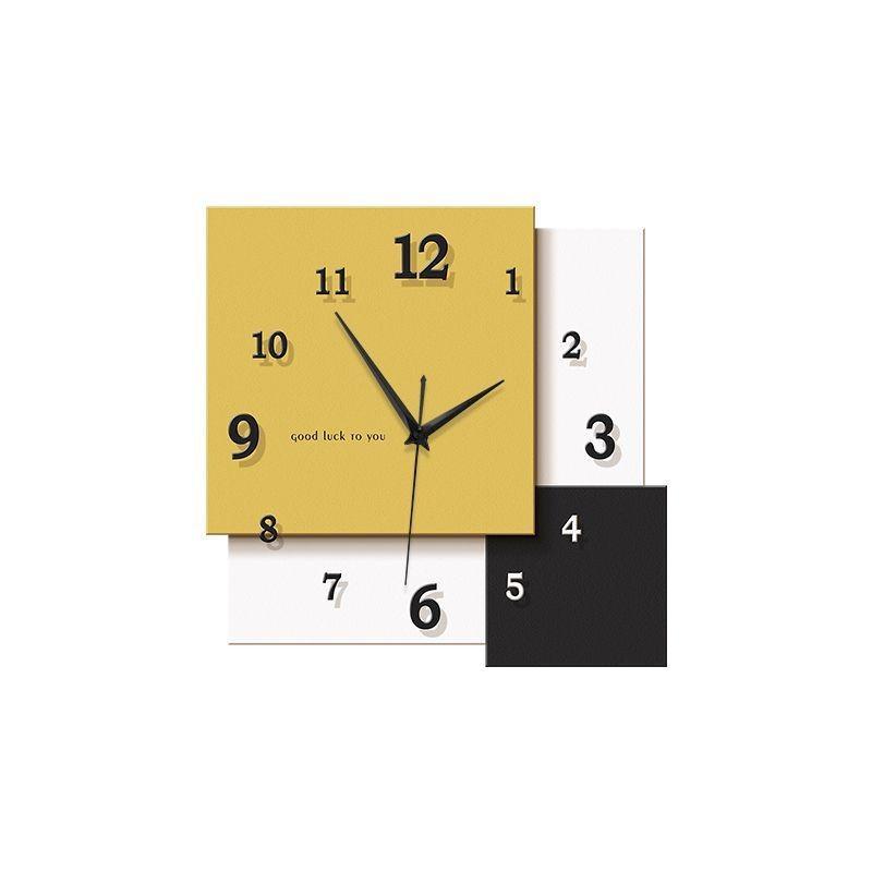 A New Creative Clock Mural Wall Hanging In The Nordic Minimalist Style for The Living Room, TV Background and Wall