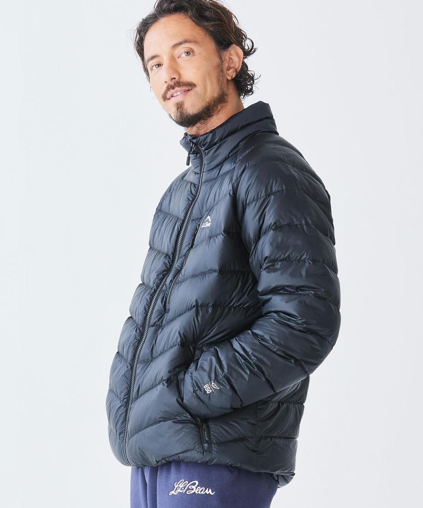 LL Bean Ultralight 850 Down Japan Size Ocean 0UXD921002 Men's Jacket, Fit, Small, Blue,