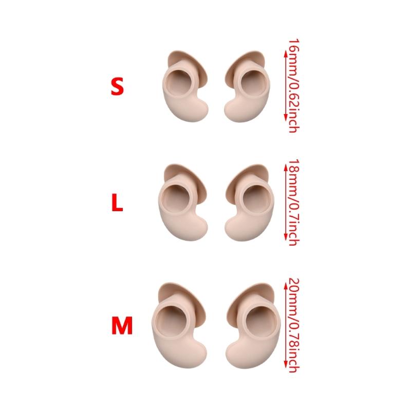6 Pack Silicone Ear Tip Plugs Sleeve In Ear Headphone Soft Comfortable Earbud Covers Enhancing Sound Isolation for Sleep
