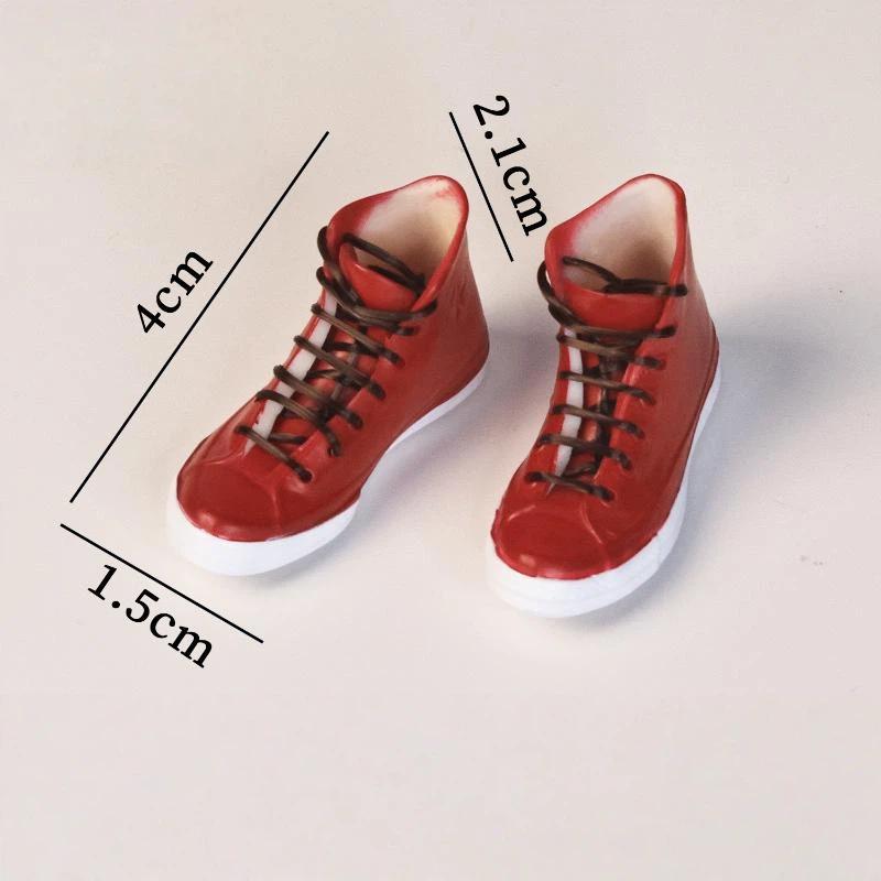 1 Pair Fashion Mini Lace Up Boots Replacement Ob22/Ob24 Doll' Leather Shoes For 1/6 Licca Dress Up Accessories