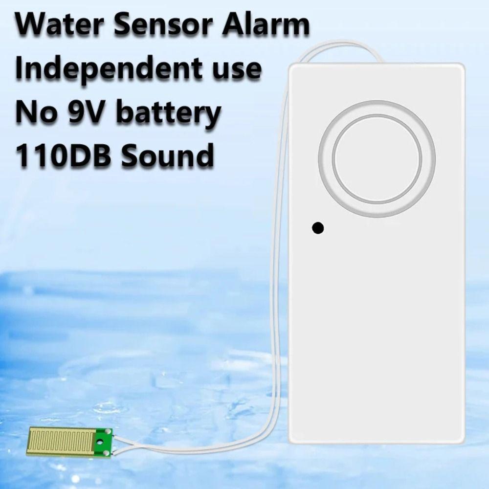 Security Alarm System Water Leak Sensor Independent Sound Alarm 9V Water Leakage Alarm  Kitchens