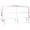 Vidaxl Bed Headboards, 4 Pcs, Black, 80X5X78/88 Cm, Velvet