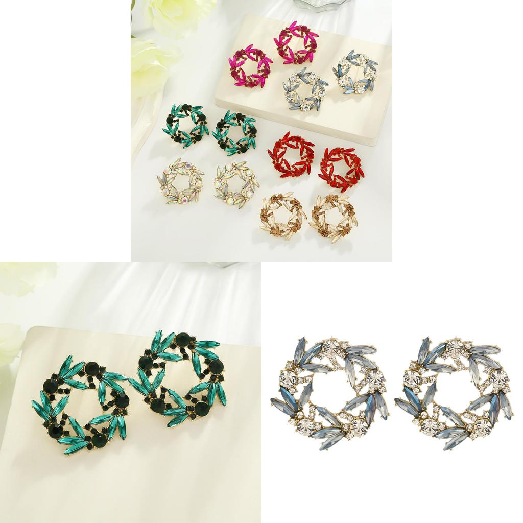 Modern Alloy Geometric Stud Earrings With Gold Pins For Women