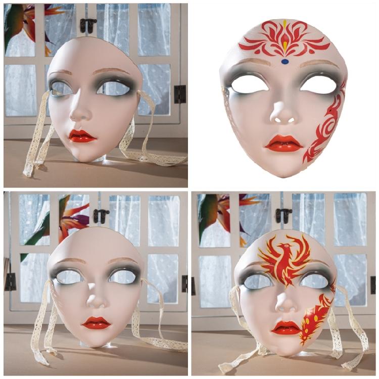Halloween Costume Mask Hand Painted Mask Full Face Mask For Women Men Cosplay Enthusiasts Masquerade Decoration Mask