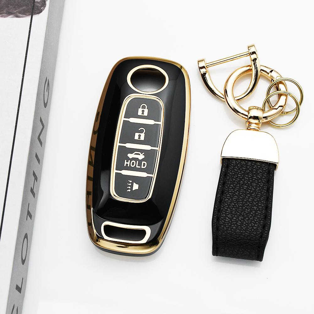 Shell For Nissan Micra Qashqai J11 X-Trail T32 Tiida Pathfinder Leaf Juke Versa Note Patrol Fob Tpu Car Key Case Cover Holder