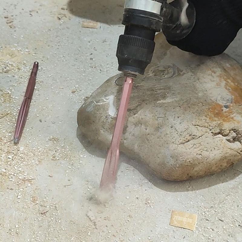 Professional Electric Hammer Chisel Rose Gold Brick Wall Opening Drilling Bit for Drilling Chiseling Accessories