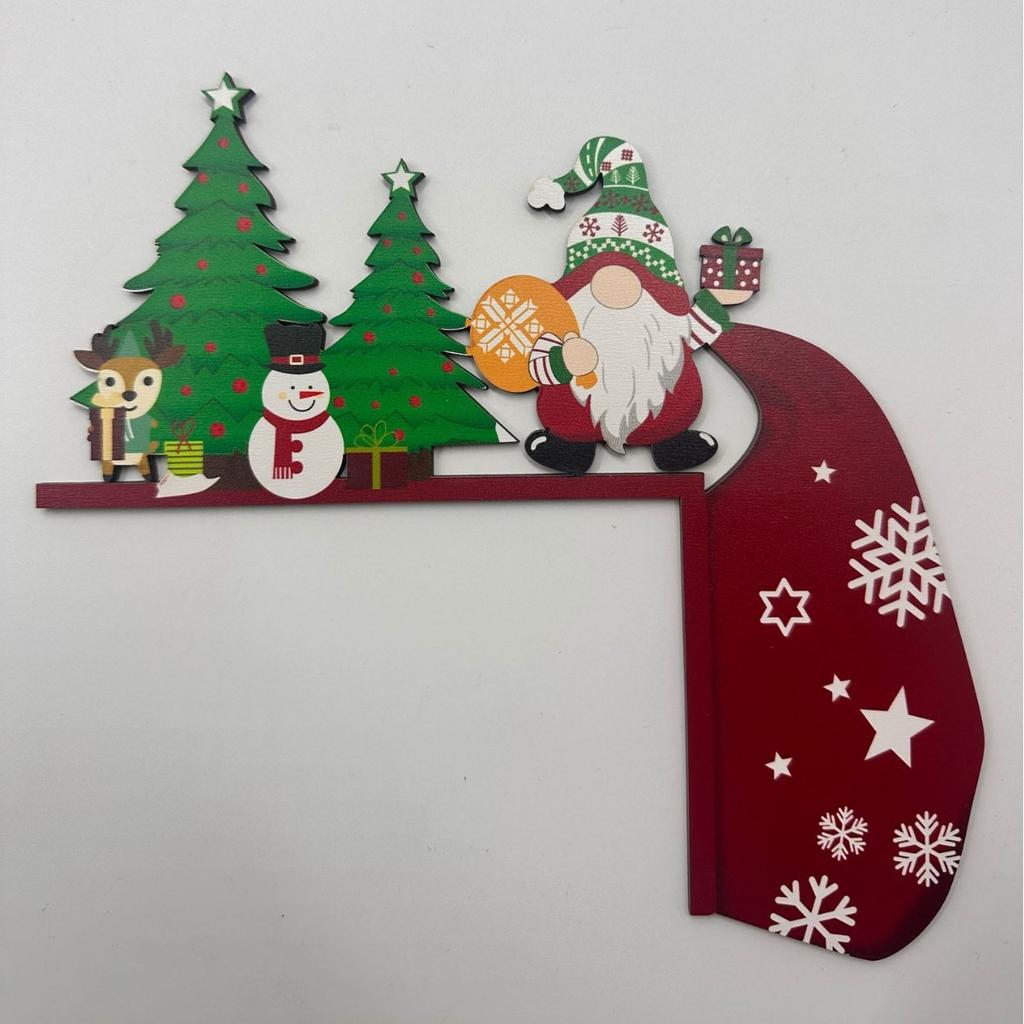 Christmas Wooden Ornament Christmas Party Decoration Xmas Santa Claus Snowman Pendants Navidad Natal New Year Gift 2026