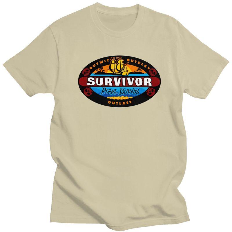 Custom Adventure Game TV Show Survivor Tshirts for Men Short Sleeves Casual T Shirt Cool Tshirt 100 Cotton Tee Gift Idea
