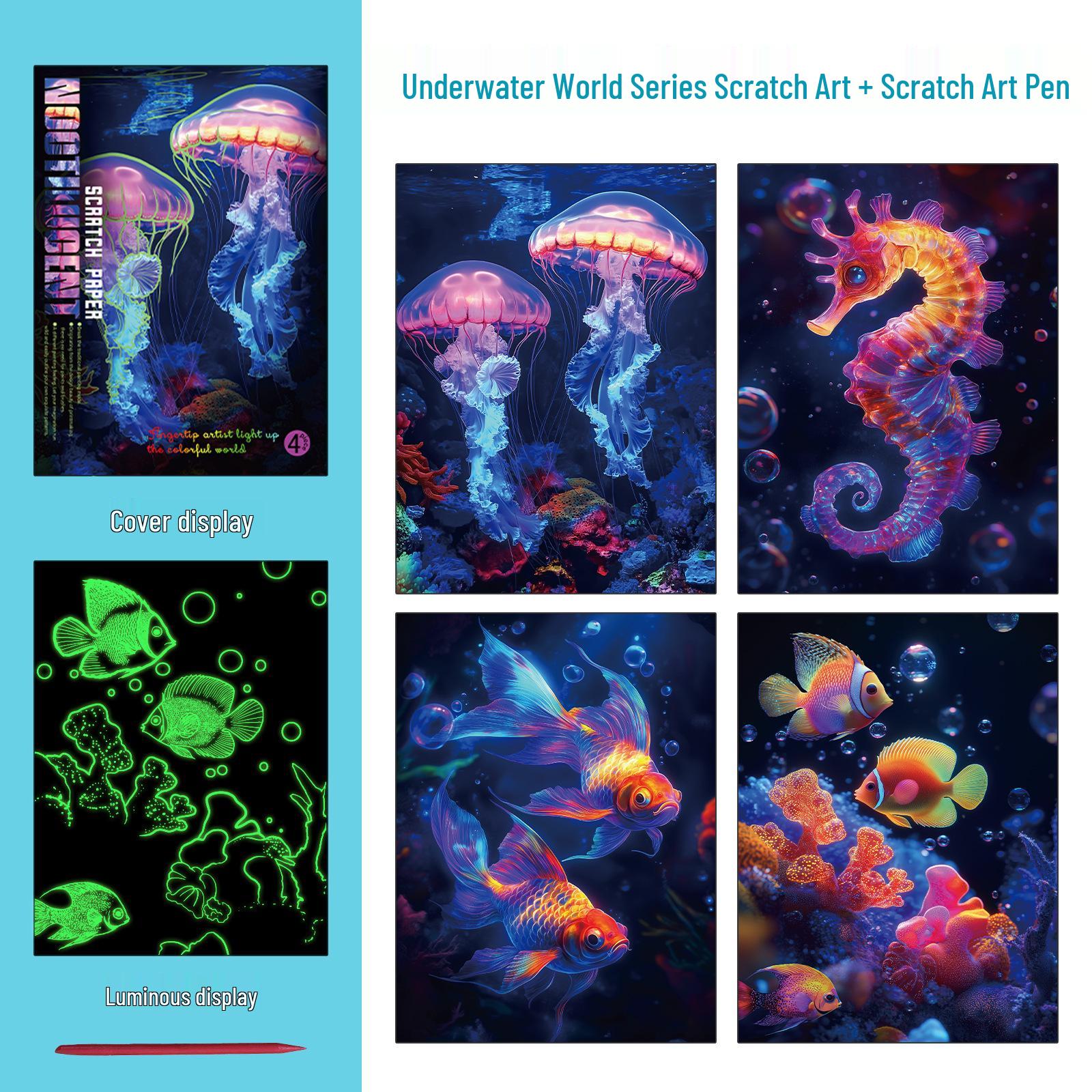

Fantasy Adventure Scratch Painting: Dazzling DIY Art Kit for Adults – Creative and Educational Birthday Gift 31.5x21.4cm