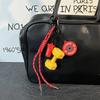 Mini Barbell Plates Key Chain with D-shaped Buckle Simulation Dumbbells Keyring  Gifts