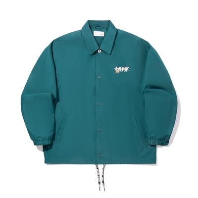 Li Ning X Sam Taylor Współpraca Wygodna Prosta Luźna Codzienna Kurtka Polo Kurtka Męska Ciemno-Rafowa-Zielona AFDV845-2