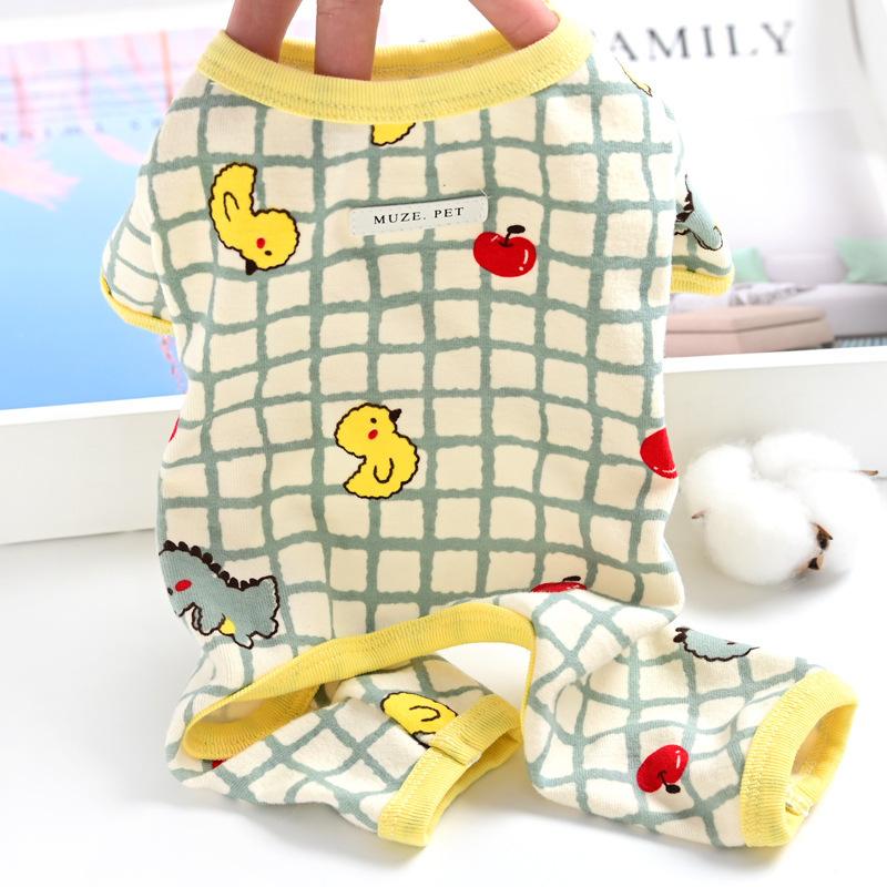 

Cotton Comfortable Pet Pajamas Puppy Dog Clothes Four-legged Jumpsuit Spring Autumn Summer Thin XXL