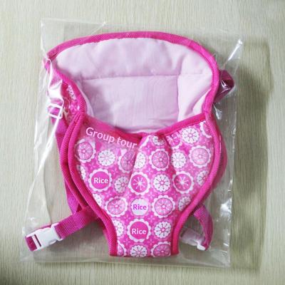 Modischer Rucksack für Neugeborene, Puppe, Niedliche Blumenhandtasche für Mädchen, Puppen, Ausgeh-Tragetasche, Weihnachts-, Geburtstagsgeschenk