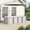Garden Dining Set 9 pcs White and Light Grey PP