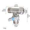 Steel  Stop Valves Adapter T Connector Valves Adapter Multipurpose Valves for Bidet Sprayer & Toilet Tanks  Installation