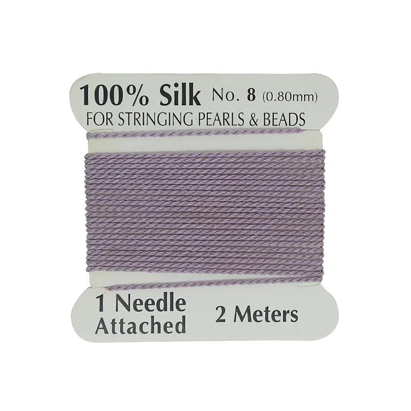 8# 0,8 mm*2 metry Cena fabryczna Wielokolorowy 100% naturalny Różowy Czarny Biały Jedwabny Sznurek Dla Kobiet DIY Tworzenie Biżuterii