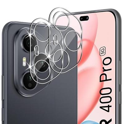 2x ERBORD Tempered Glass Camera Screen Protector for Honor 400 Pro 5G, Transparent