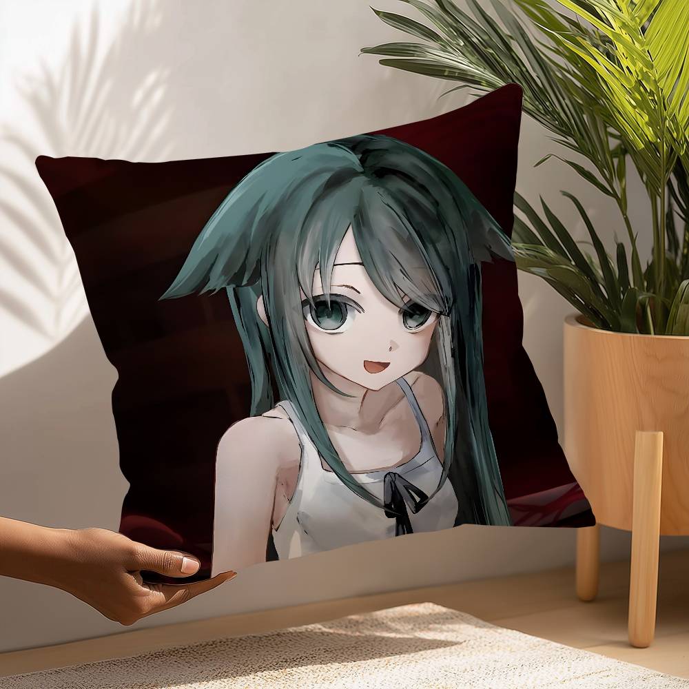Saya No Uta The Song Of Saya Pillow Case Plush Fabric Soft Pillowcase Double Sided Print Cushion Cover Household Gifts