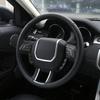 ABS Chrome Car Steering Wheel Decoration Strips Stickers Sequin For Land Rover Range Rover Evoque 2012-2018 Interior Accessories
