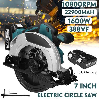 7inches 388VF 180mm Cordless Circular Saw Versatile for Woodworking Cutting  18V 22900mAh