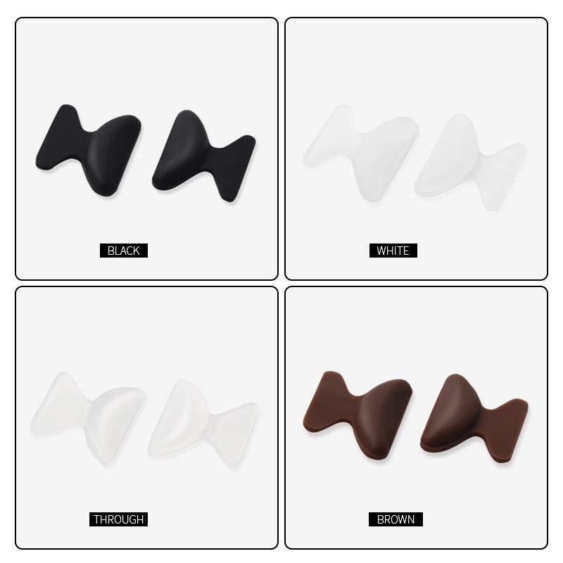 5Pairs Eyeglasses Anti Slip Nose Pads Soft Silicone Self Adhesive Glasses Nose Holder Long Lasting Spectacles Nose Support