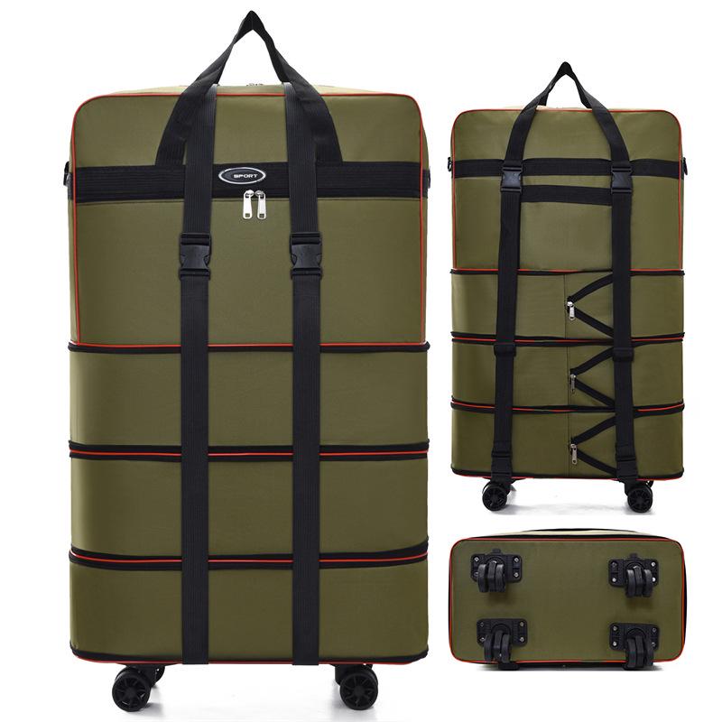Large Capacity Folding Travel Bag with Universal Wheels