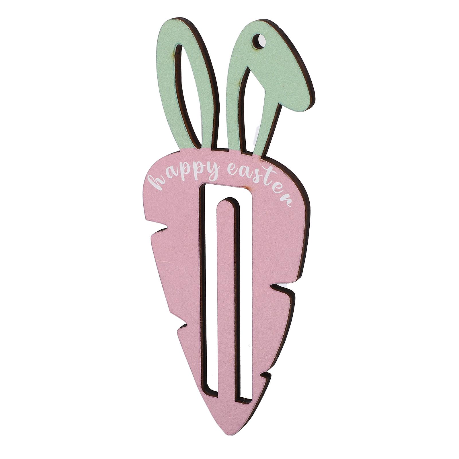 

Carrot Money Holder Multifunctional Portable Cute Bunny Carrot Easter Gift Cards Holder for Festivals Orange рожевий