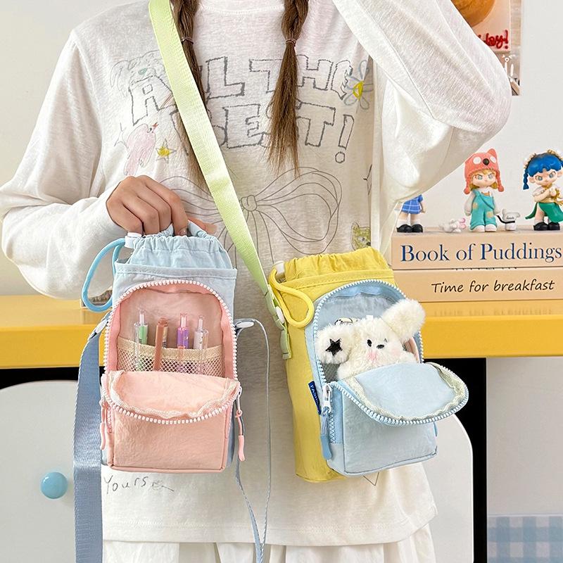 Water Bottle Small Bag for Outdoor Leisure Travel, High Appearance Quality, Women's Cross-body Bag, Water Cup Bag