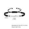 Vnox Stainless Steel Mobius Couple Bracelet, Adjustable Braided Rope Unisex Handmade Anniversary Jewelry Gift for Men Women
